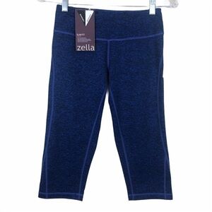 Zella Slim Fit Blue Space Dye Crop Leggings